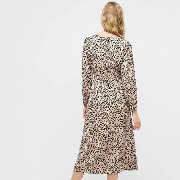 J Crew Leopard Print Button Down A-Line Dress - Picture 4 of 9